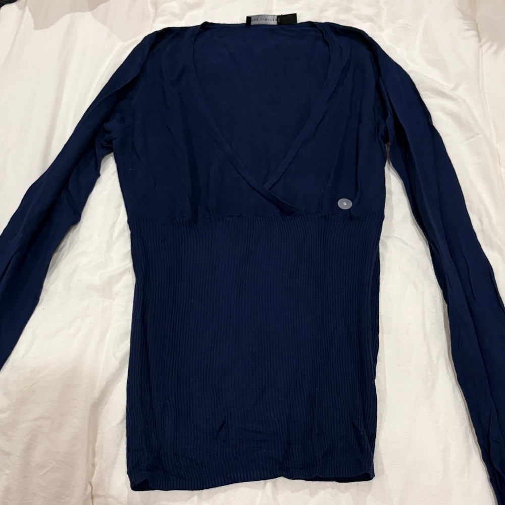 The Limited Deep Blue V-Neck sweater